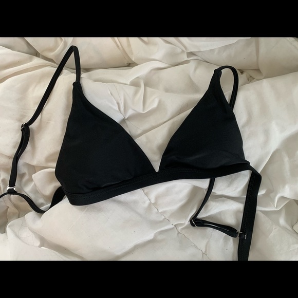 black zaful bikini top size small